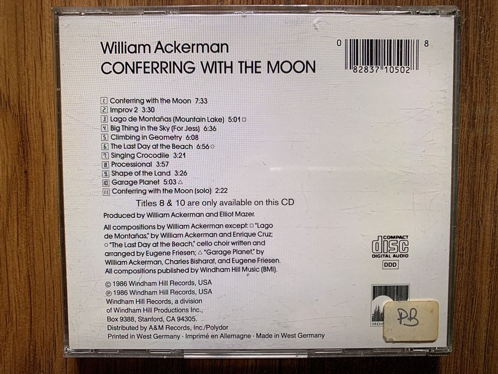 William Ackerman - Conferring With The Moon - cd