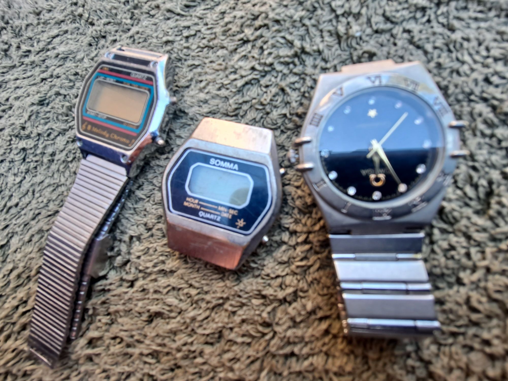 Zestaw starych zegarków PRL