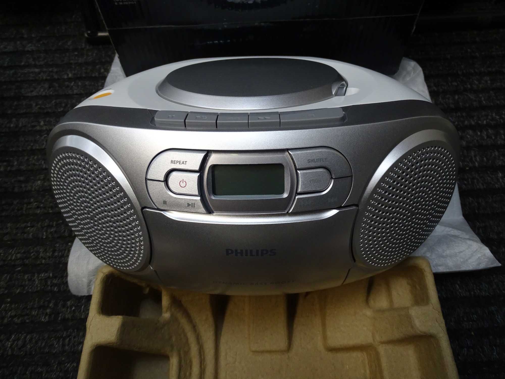 /777/ Radio/CD odtwarzacz PHILIPS AZ127 (nie działa kaseta i minijack)