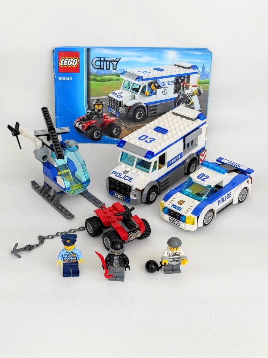 ПОЛІЦІЯ lego city police погоня лего сіті байк машина 60007 60006