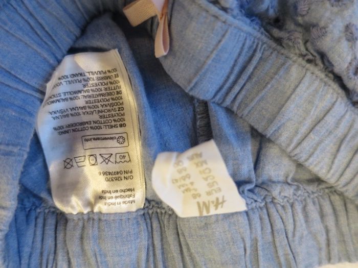 krótkie spodenki dziewczęce/ szorty 2szt, rozm 68, marki: H&M, Dp am