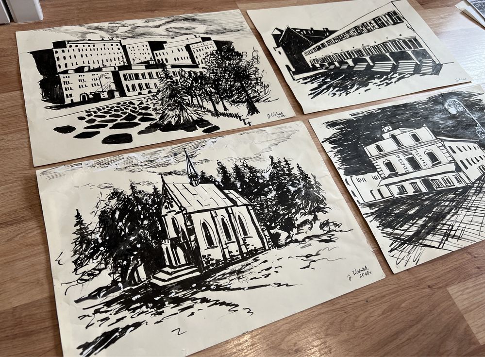 Okazja! Grafiki Architektura Komplet formaty A4