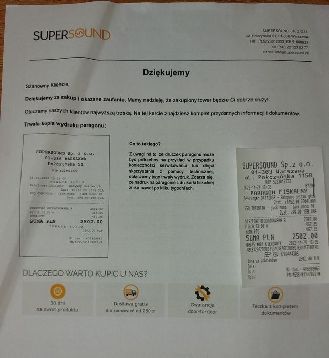 Behringer, kolumny aktywne 3 szt. Gwarancja!