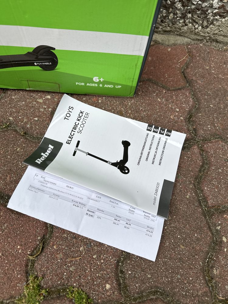 Hulajnoga elektryczna Rebel 12km 100W