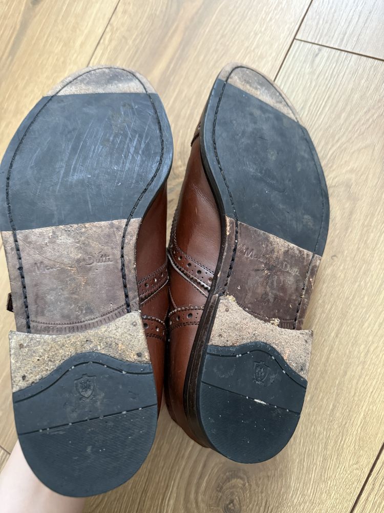 Massimo Dutti, brogsy, męskie buty, skóra