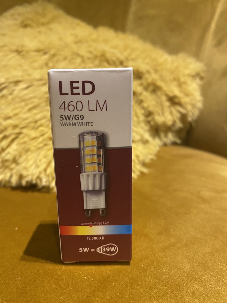 Żarówka led 5W G9 460lm 3000K cieply biały