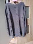 Sweter fioletowy z błyszczącą nitką