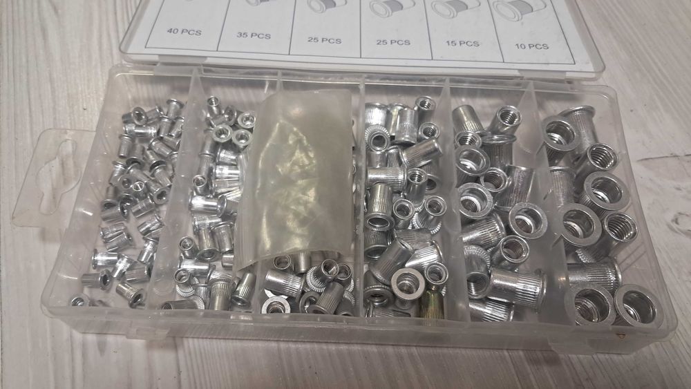 Комплект алюминиевых резьбовых заклепок Vorfal M3-M10 MIX. (V09011)