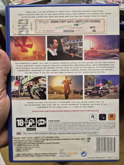 GTA Liberty City Stories - Jogo Playstation 2