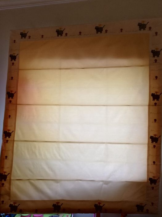 Cortinado tipo estore japonês e Quadros