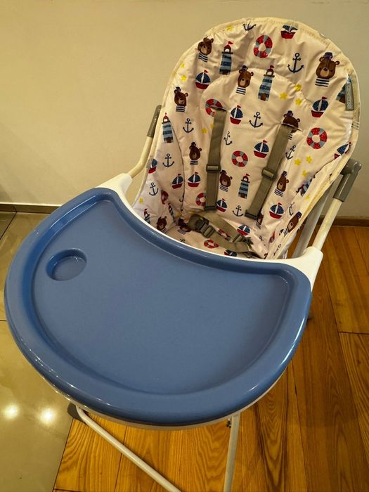 Krzesełko do karmienia dziecięce Ricokids - podnóżek, skladane,