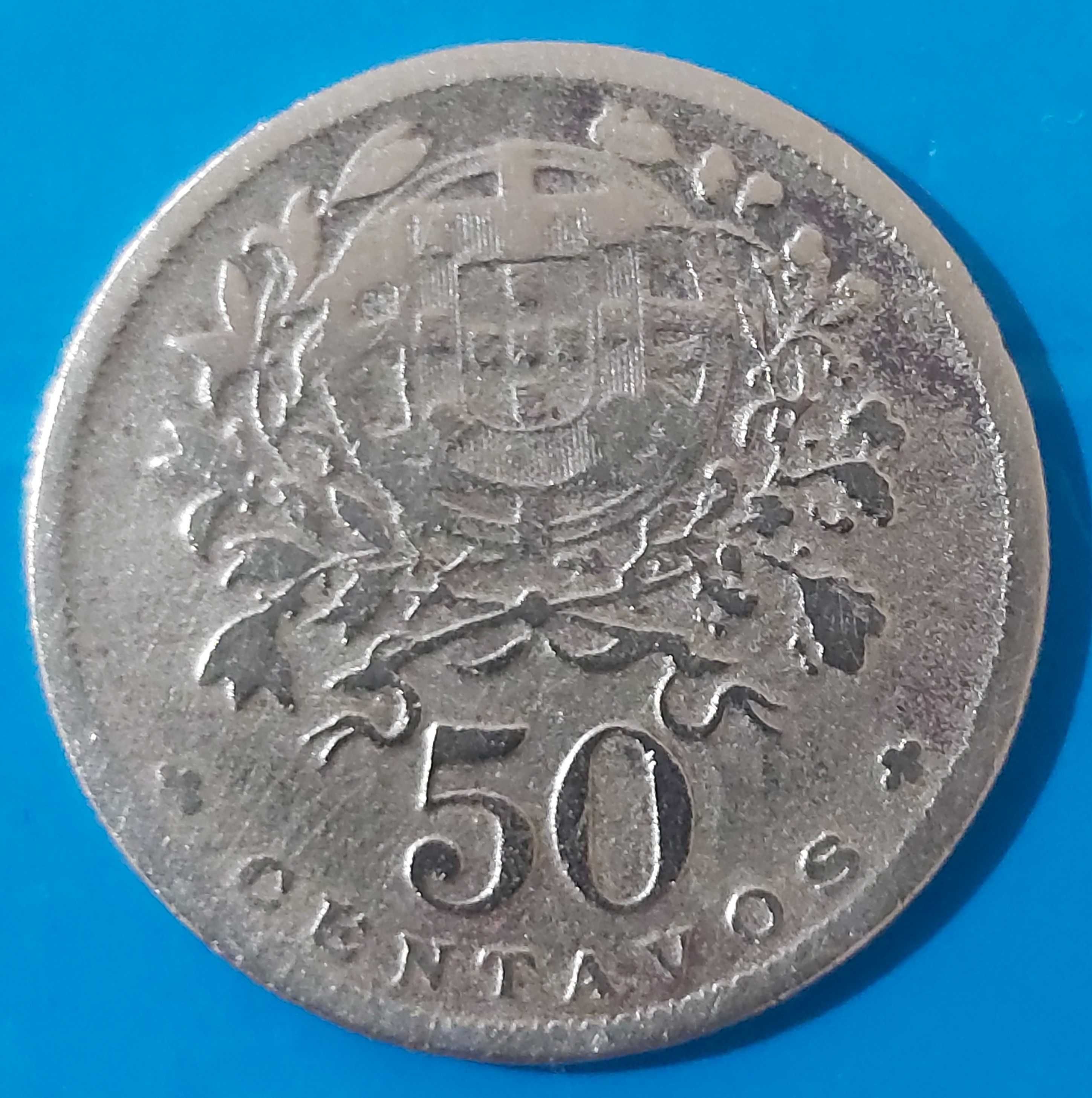 50 Centavos de 1929 Republica Portuguesa