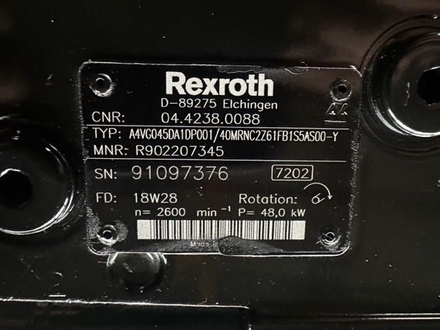 REXROTH A4VG045 nowa pompa do ładowarki kołowej lub teleskopowej