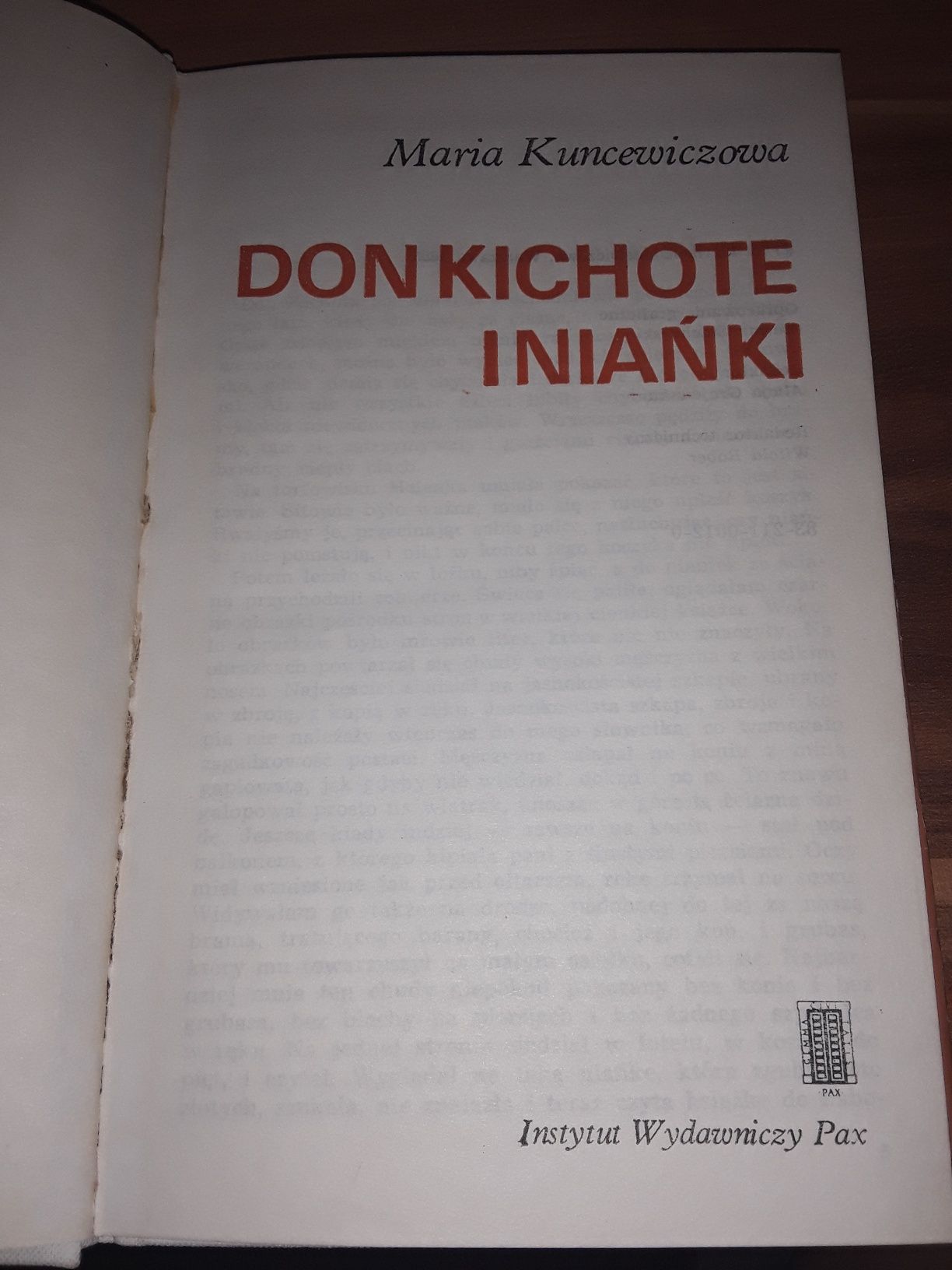 Don Kichote i niańki kuncewiczowa seria dzieła