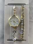 Zegarek z bransoletkami Hippie Chic zloty srebrny