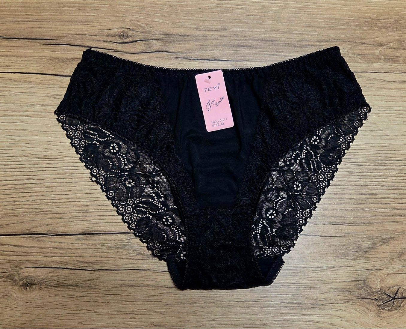 Majtki Damskie Czarne XL