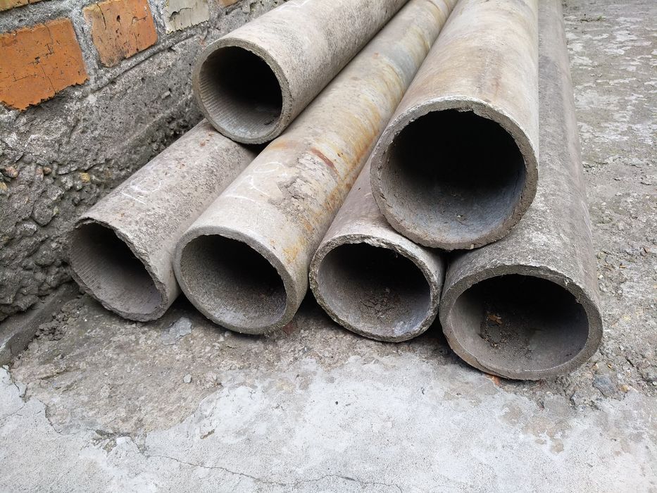 Труба асбоцементная длина 3.53м. Новая. И другой метраж, б-у. Д 100мм