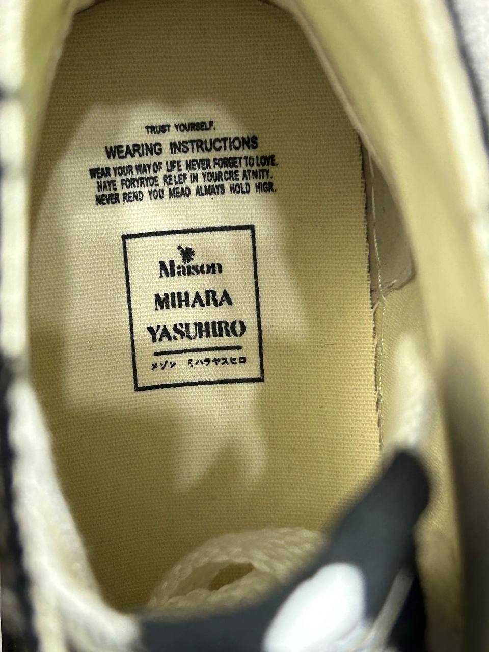 Кеди MMY Maison Mihara Yasuhiro кросівки чорні високі кеды черные