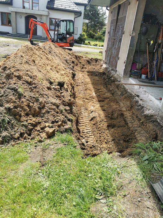 Usługi minikoparka wywrotka usuwanie awarii hydraulicznych