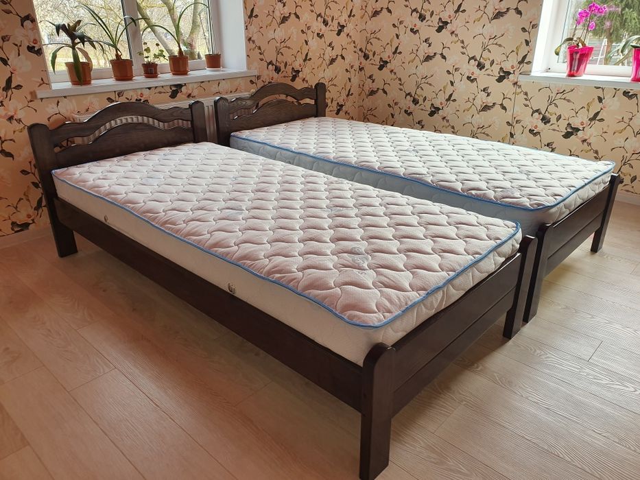 Ліжко 90/200,80/190;90/190,ясен,односпальне,дерев'яне