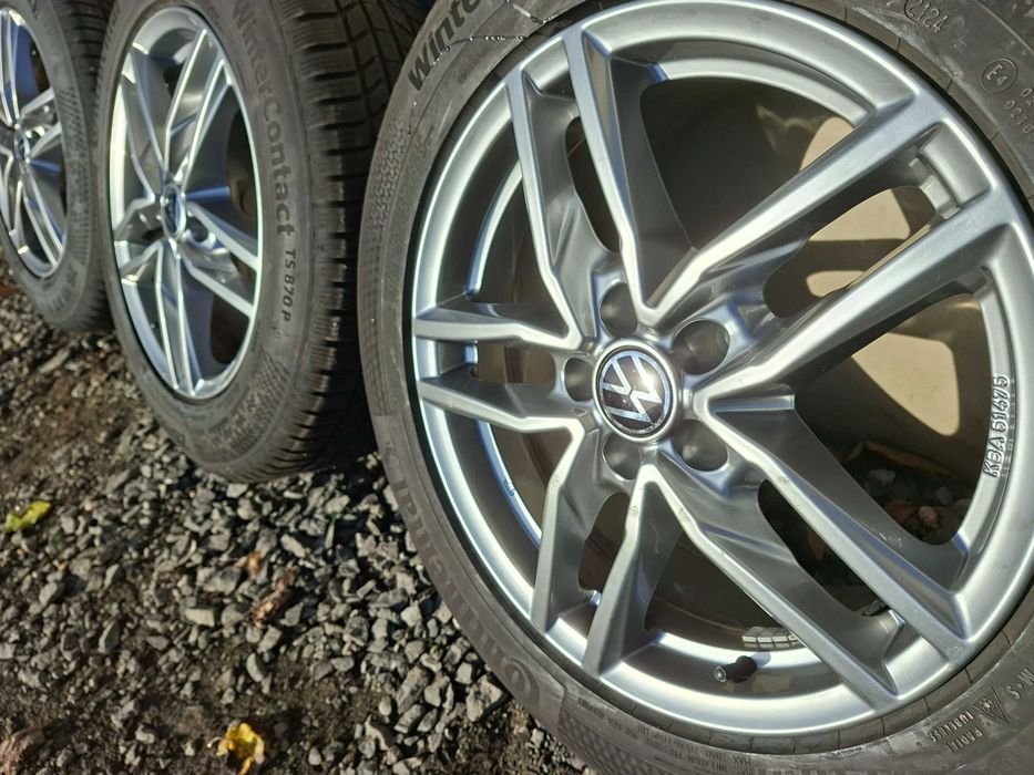 [K43] KOŁA ZIMOWE,ALUFELGI 17'' 5x112 VW TIGUAN,AUDI Q3,Tarraco,Kodiaq