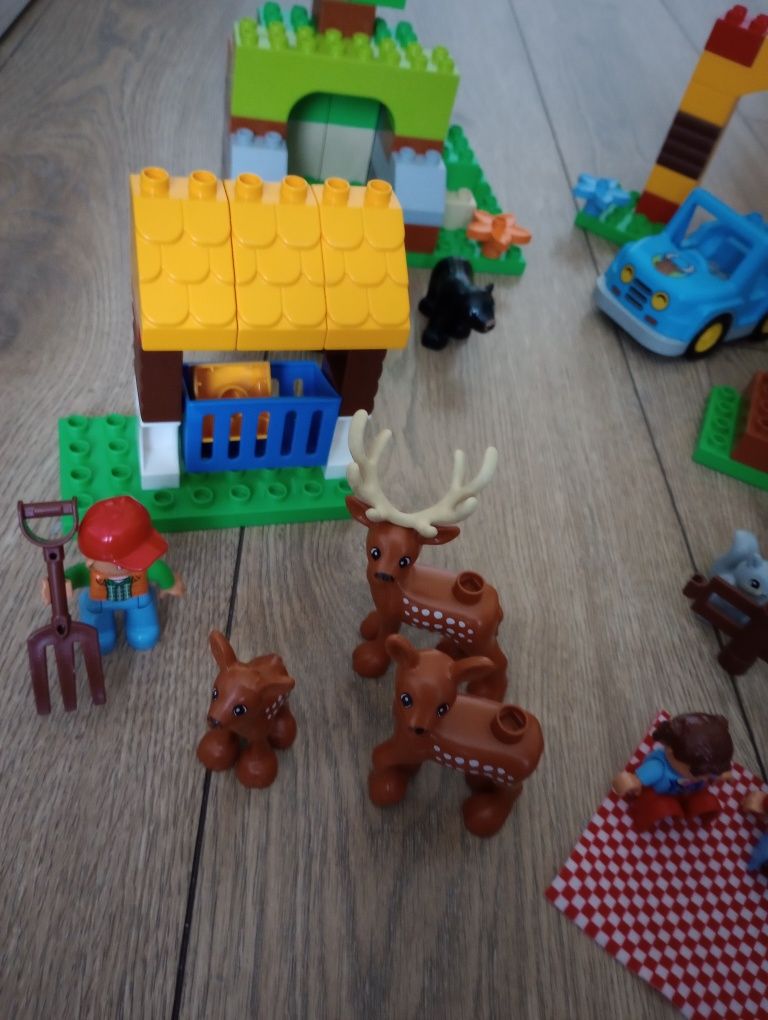 LEGO Duplo leśny park + zwierzątka + plac zabaw + parada Minnie 10597