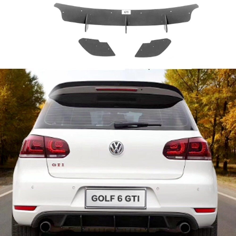Диффузор заднего бампер накладка бампера Volkswagen Golf 6 GTI элерон