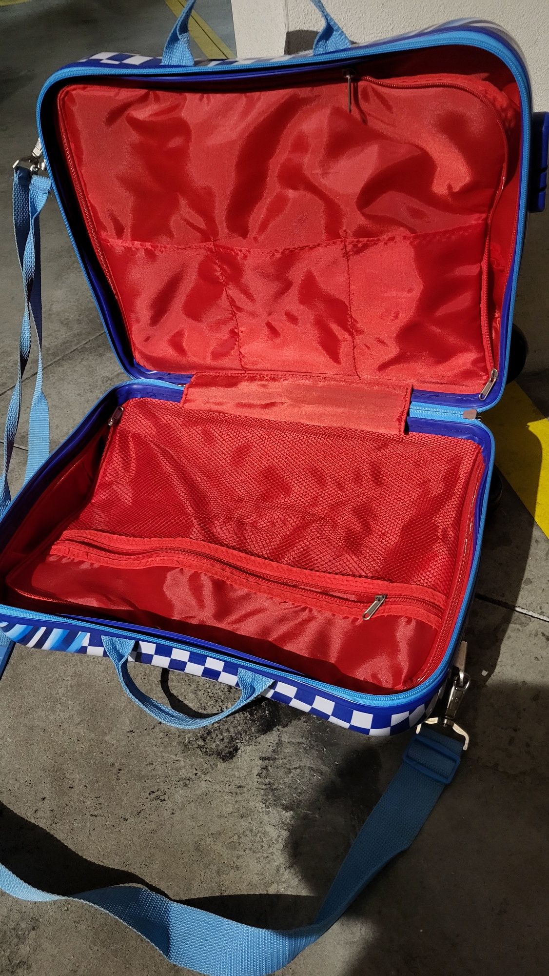 Mala Disney de viagem infantil do rato Mickey Mouse