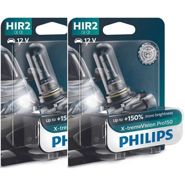 NOVAS Lâmpadas Philips X-treme Vision PRO150 H1/H4/H7/H11/HB3/HB4/HIR2