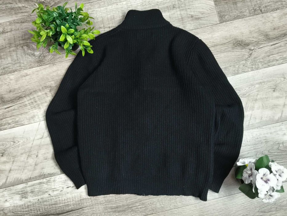 FRED PERRY вовняний светр чоловічий чорний оригінал М