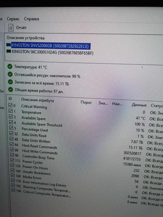 SSD M.2 NVME 1Tb 2Tb Kingston NV3 NV2 2000Gb 1000Gb 512