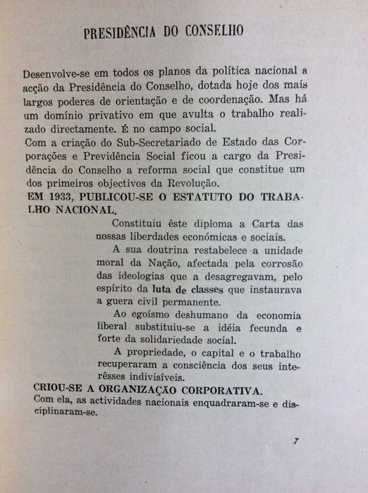 A Revolução nacion. 20 anos de grandes realizações...1945. Estado Novo
