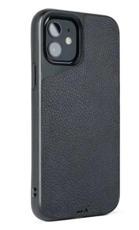 Capa Mous iphone12 - Black Leather - MagSafe compatible