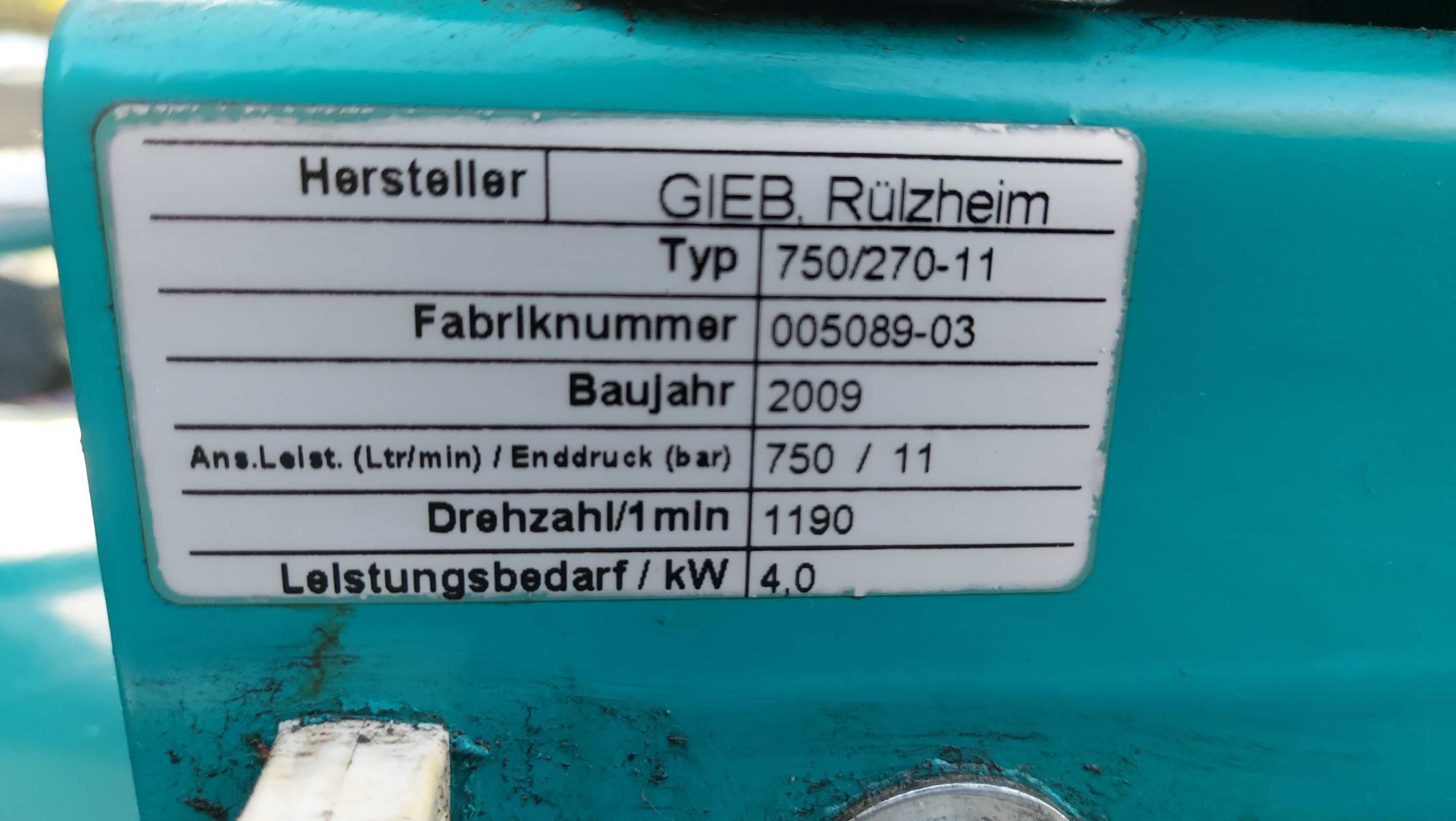Kompresor tłokowy GIEB 270 L