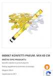 Confetti 60 cm srebno-złote