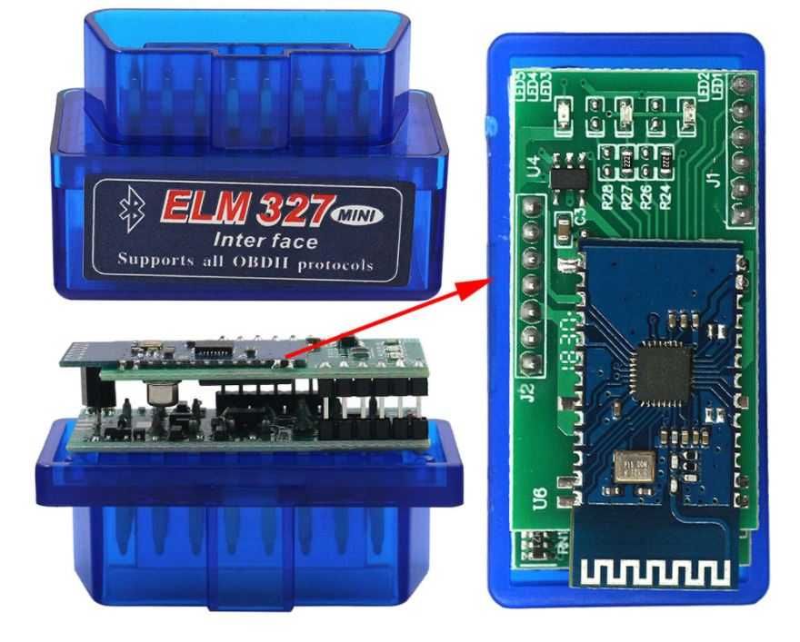 Автосканер версія 1.5 OBD2 ELM327 на чіпі PIC18F25K80 (2 плати)