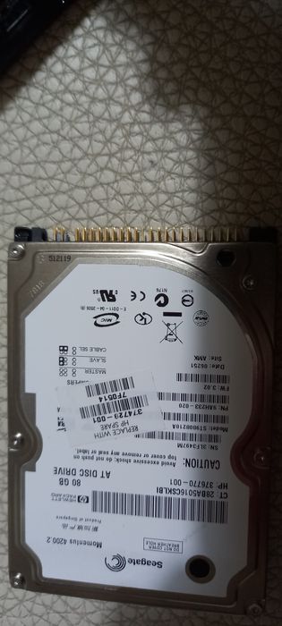 USB Hard Drive 80 GB, USB 2.0, IDE PATA Interface64286174260225122