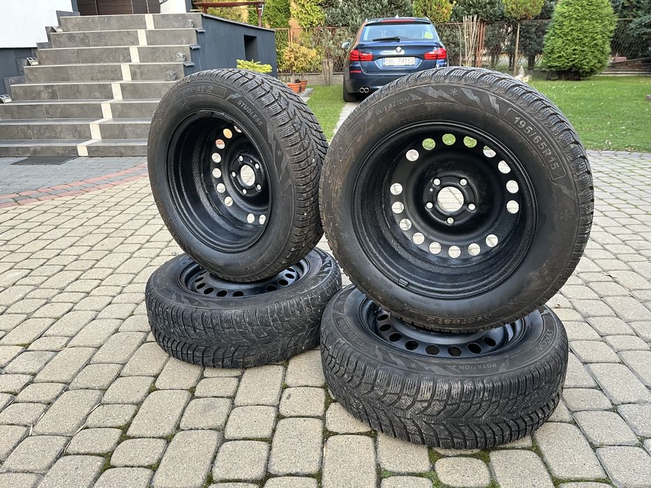 Koła Zimowe 5x110 65.1mm 195/65/15 22r Opel