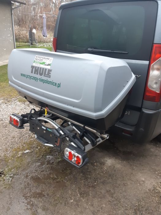 Boks na hak Thule kufer wynajem wypożyczalnia Kraków Niepołomice