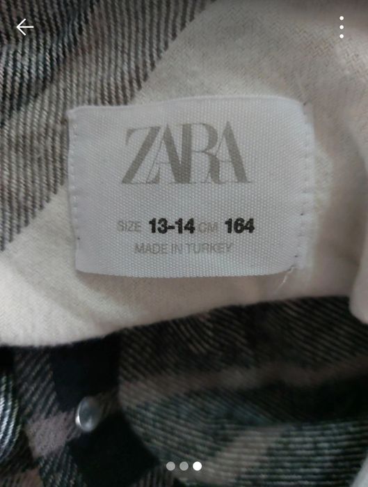 Camisa de rapaz 14 anos da Zara
