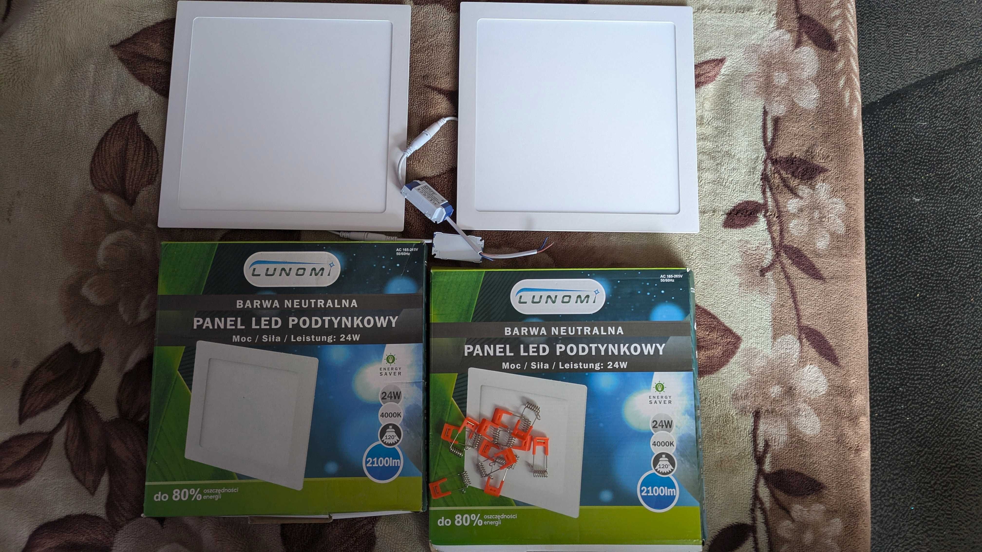 panele led podtynkowe kwadrat