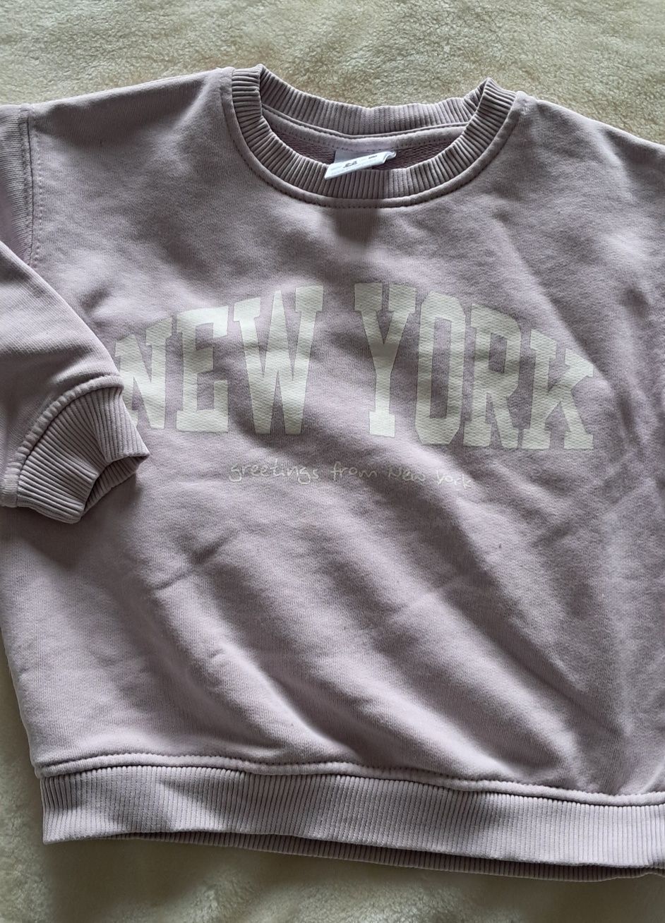 Dres komplet bluza spodnie Zara dziewczęcy 98