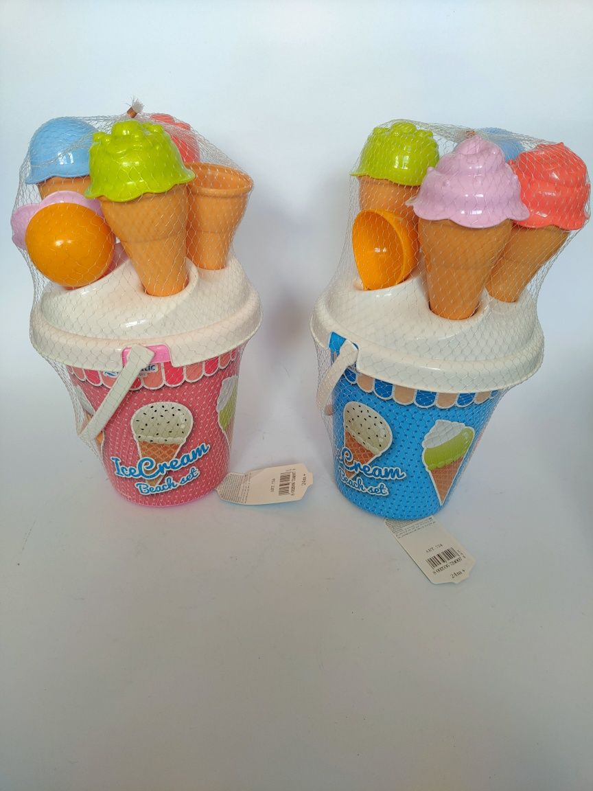 Lody w wiaderku Zestaw do robienia lodów z piasku