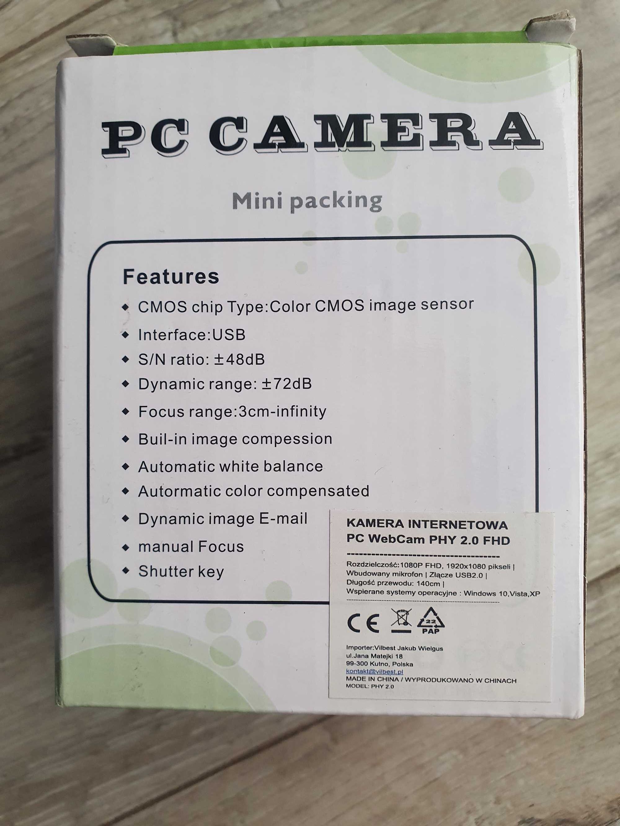 Kamerka internetowa PC WebCam PHY 2.0 FullHD Kamera