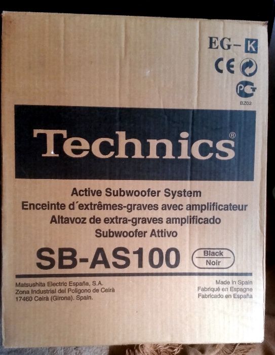 subwoofer Technics SB-AS100 karton