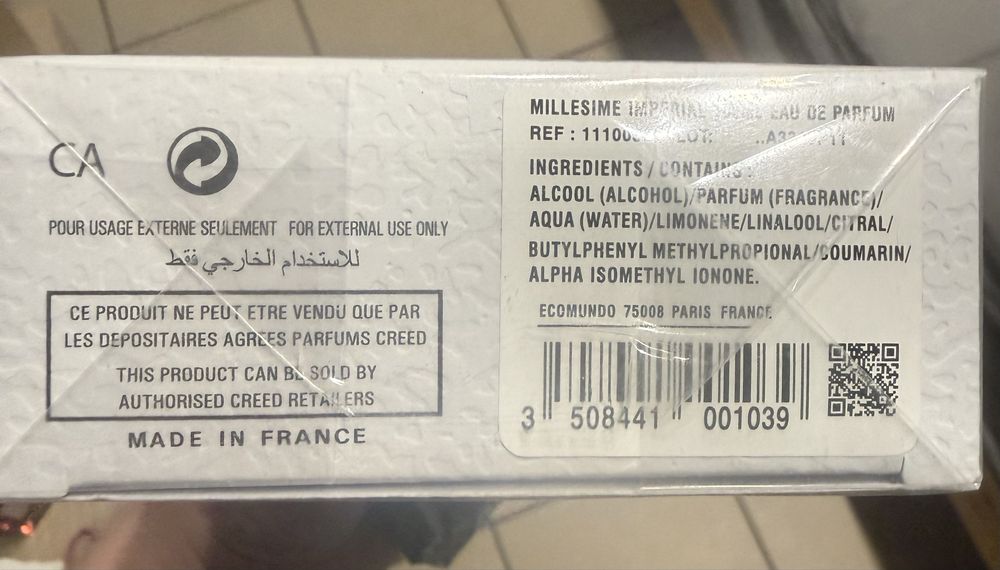 Creed millesime imprrial 100 ml ostatnia szuka
