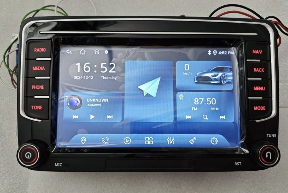 ANDROID магнітола VW SKODA SEAT Carplay, DSP, 4G, камера