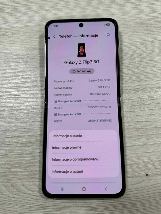 Smartfon Samsung Galaxy Z Flip3