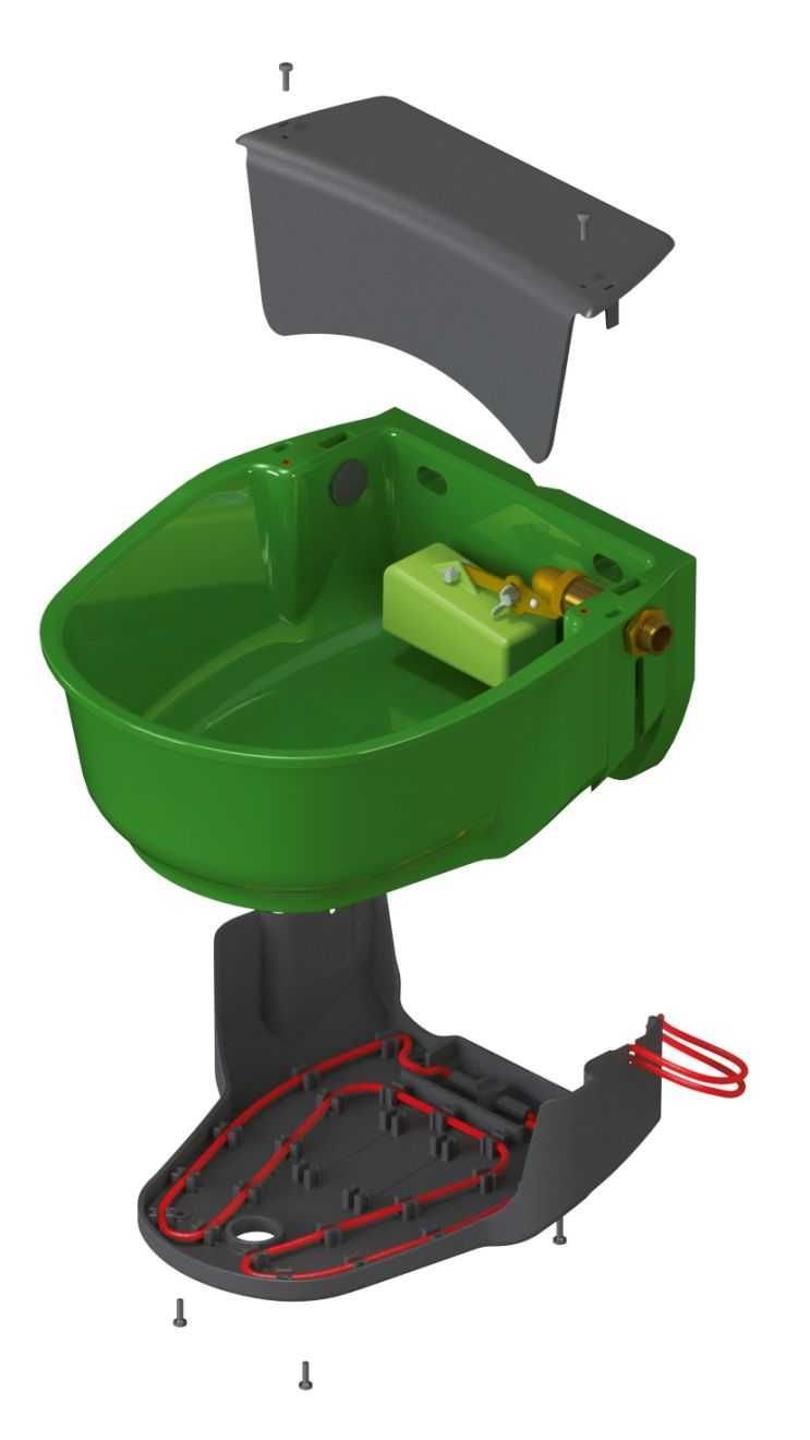 Poidło podgrzewane pływakowe Bydło Konie 230V/73W lub 24 V/73W
