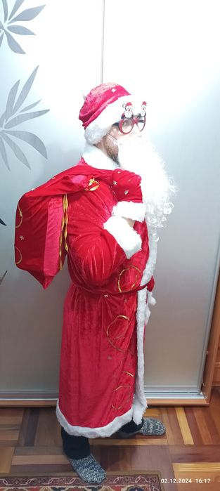 Прокат костюм Діда Мороза/ Святого Миколая 400 грн